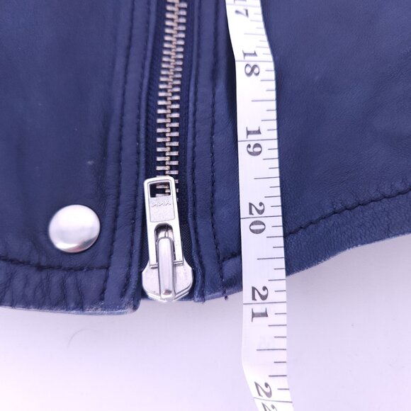 Club Monaco Lamb Leather Moto Jacket Women's Small - Picture 8 of 13